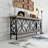 2-Tier Console Table Industrial Sofa Table Behind Couch-277790864