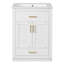 Meuble-lavabo de 24 pouces avec lavabo en céramique intégré, rangement spacieux et conception moderne pour les petites et moyennes salles de bain-1837596331