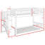 Lit simple superposé simple avec rangement-70507706