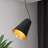 1-Light Black & Gold Bell Mini Pendant Light Track Kit for Dry Indoor