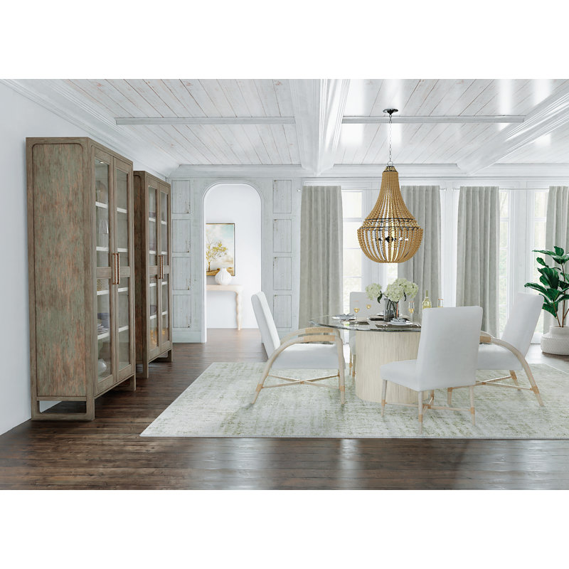 Serenity Arctic White Beech Wood Upholstered Side Chair