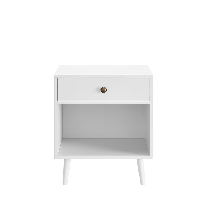 Monterey 50cm W Bedside Table, White