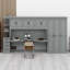 Lit escamotable mural avec garde-robe, armoire et bureau Murphy-899876247