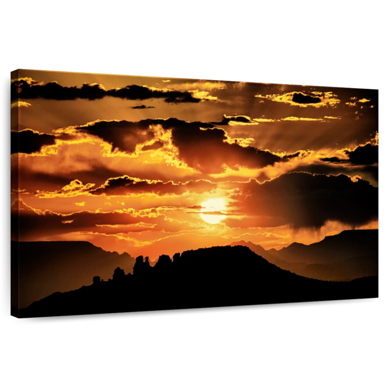 Alvord, coucher de soleil incroyable à Sedona, Arizona, H 8 po x l 12 po