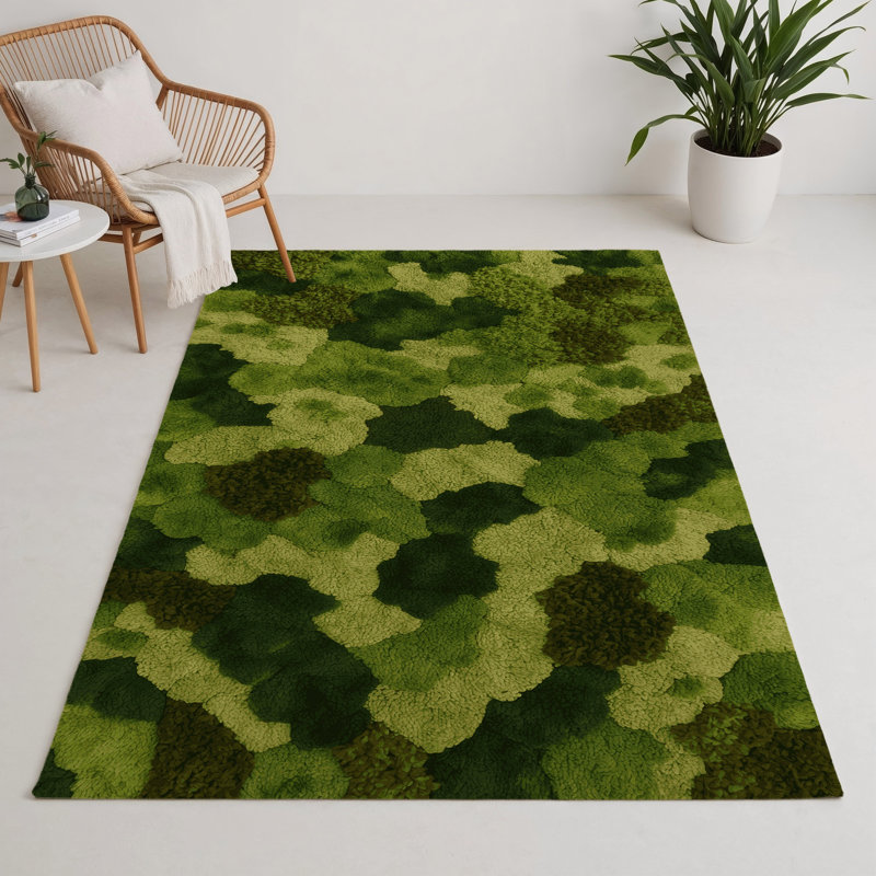 Tapis d'intérieur et d'extérieur vert Nature, Rectangle 9 pi x 12 pi