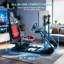 Cockpit à volant de course amélioré et stable avec siège et support pour moniteur, plate-forme de course Sim robuste et réglable pour roues Logitech / ThrustMaster / Fanatec, jeu PC / Playstation / xbox-130185772