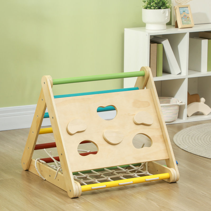 5 in 1 Pikler Triangle Set with Slide, Sandbags, for 18-48 Months
