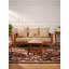 Tapis écologiques en laine touffetée à la main Gundhilde - 8 x 10, rectangulaires, couleur brune, design oriental, tapis antidérapants faits à la main épais pour salon, chambre à coucher-679240016