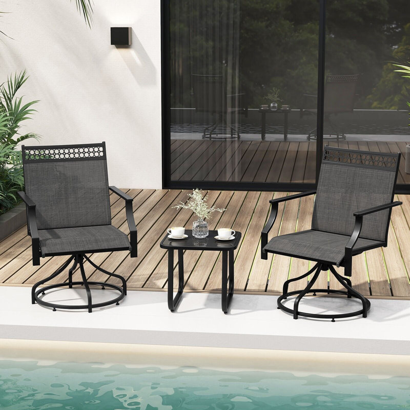 Swivel Outdoor Patio Dining Armchair