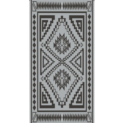 Reversible Outdoor Rug, 215.7"X107.9" Patio Carpet, Polypropylene Rug With Easy - To Clean Feature And Corner Loop Straps, Comes Carry Bag For Picnics 9'X18' Double Sided Waterproof Plastic Straw