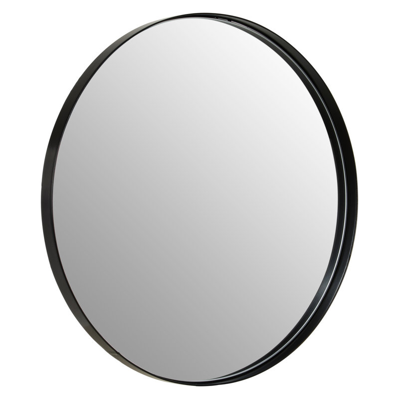 Binette Solid Wood Flat Wall Mirror, 50cm H x 50cm W