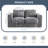 62" Compression Bean Bag Sofa Faux Fur Upholstered Loveseat Floor Sofa With Pillows-1062072703-1046700312