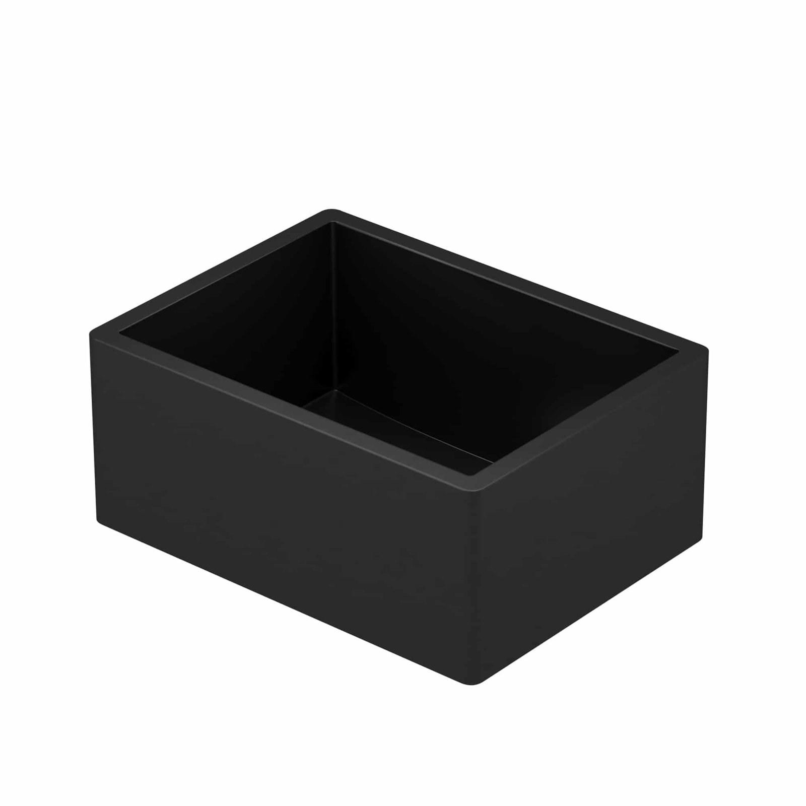 NativeStone Farmhouse 24" Concrete Sink, Charcoal