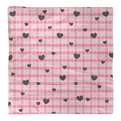 Serviette écossaise fête de la saint-valentin