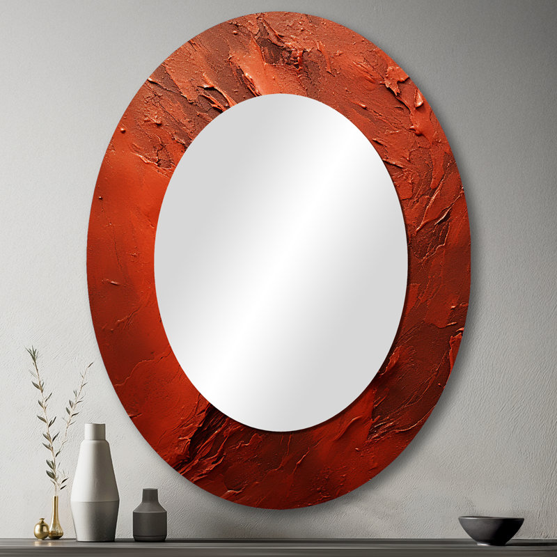 Miroir mural moderne Bitterweet Brushwork I, 43 po x 33 po