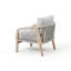 Chaise d'extérieur tissée en bois d'acacia avec coussins Cody-180385078