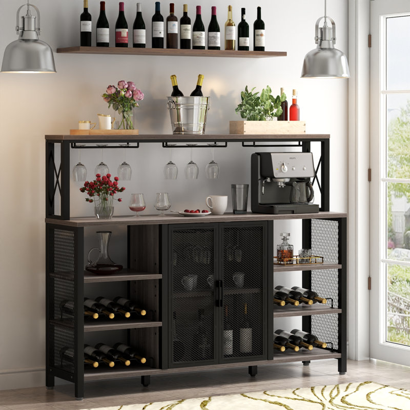 Armoire-bar à vin Kritzia, Noir