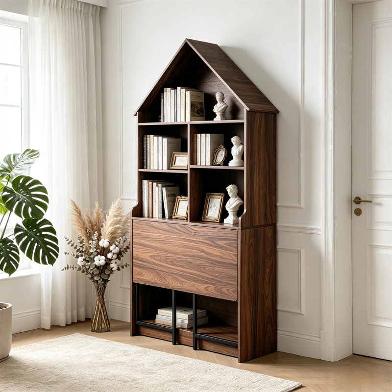 Bureau d'artisanat pliant avec tablettes de rangement