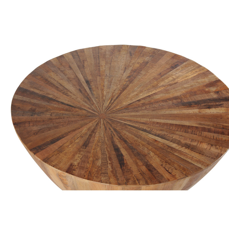 Canton Mahan Hollow Wood Block Coffee Table