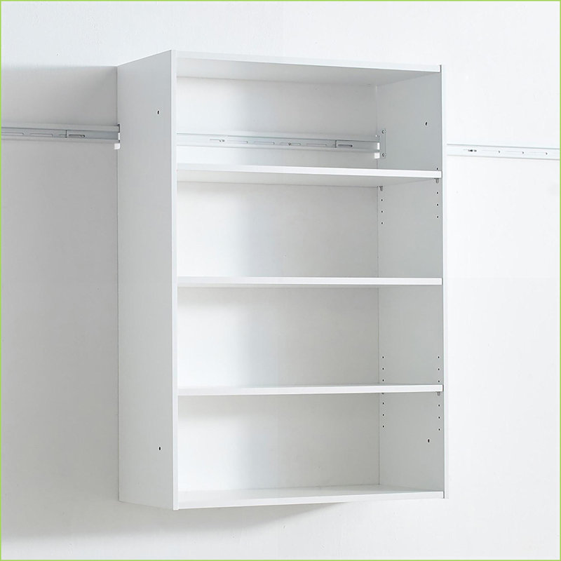 Closet Systems, garde-robe murale modulaire en bois avec finition chêne blanc Devi | Blanc | Bois, Blanc