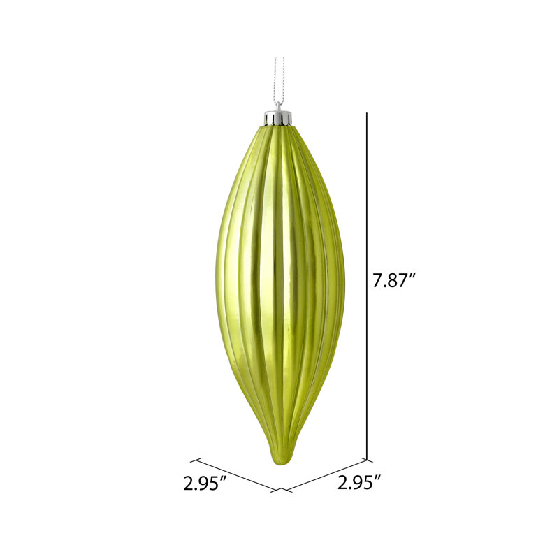 Ornement en forme de fleuron 8 po nLine, Céladon