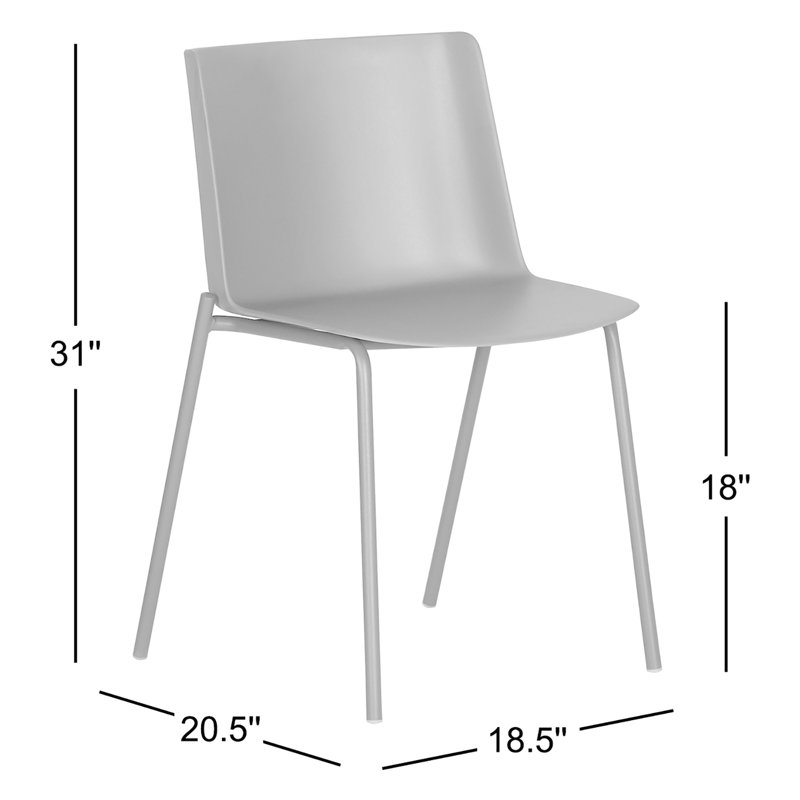 Chaise d'appoint Bryn, gris