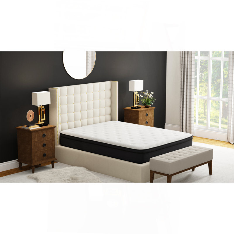 Matelas en mousse viscoélastique 12 "Euro, Très grand californien