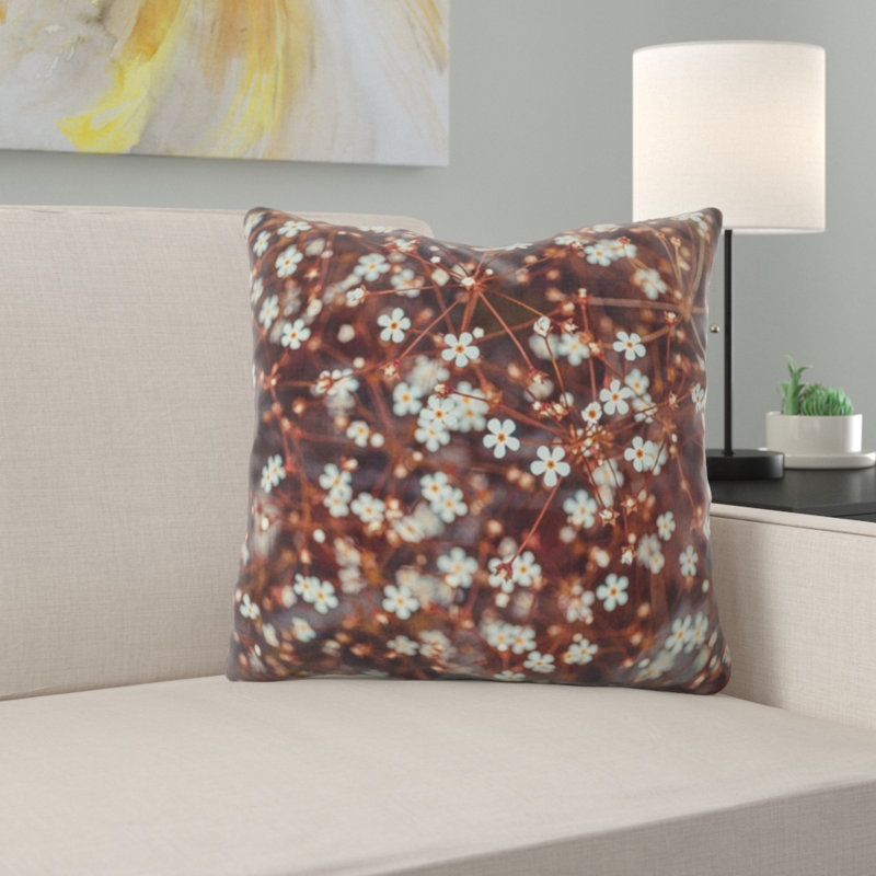 Coussin décoratif fleurs