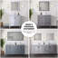 Ensemble de meuble-lavabo double 72 po x 22 po avec plateau en marbre de Carrare et robinet-1960414953-1960414965-1960414964