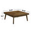 Table basse carrée en bois