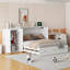 Grand lit escamotable avec port USB, grand tiroir et armoire / bureau - Lit armoire polyvalent-282824332