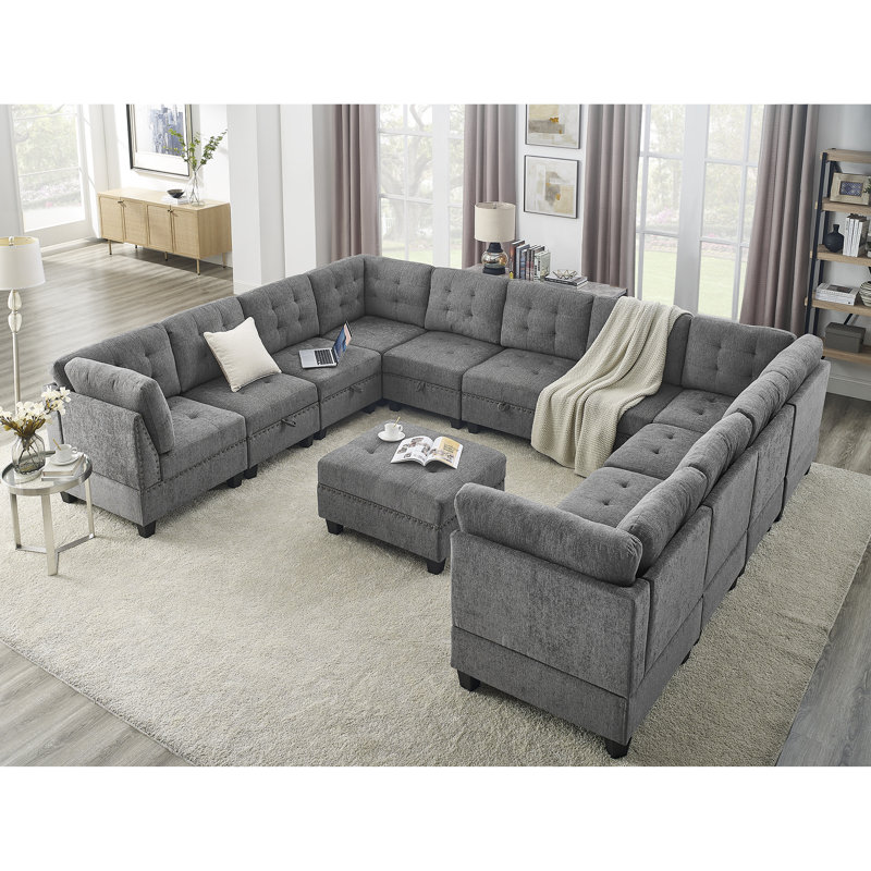 Upholstered 142'' Sofa