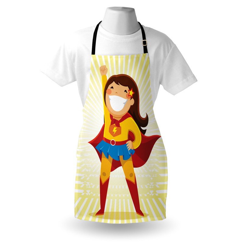 No Pattern Bib Apron