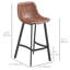 Upholstered Counter Stool with Metal Frame-409305866