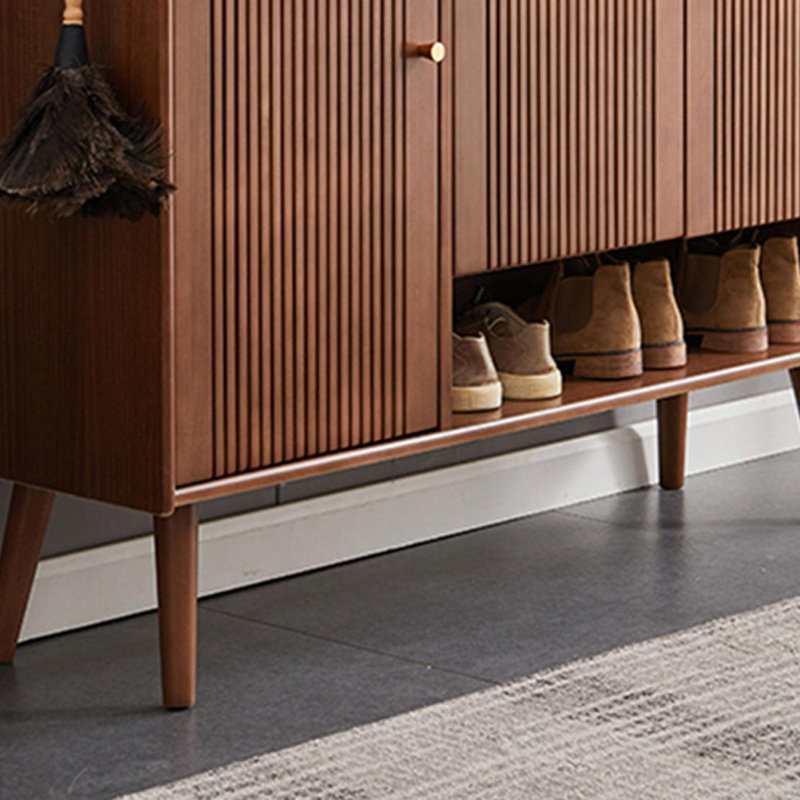 28 Pair Shoe Storage Cabinet, Brown
