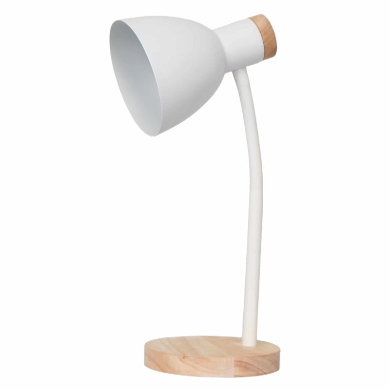 Gerede Metal Desk Lamp, White Paint