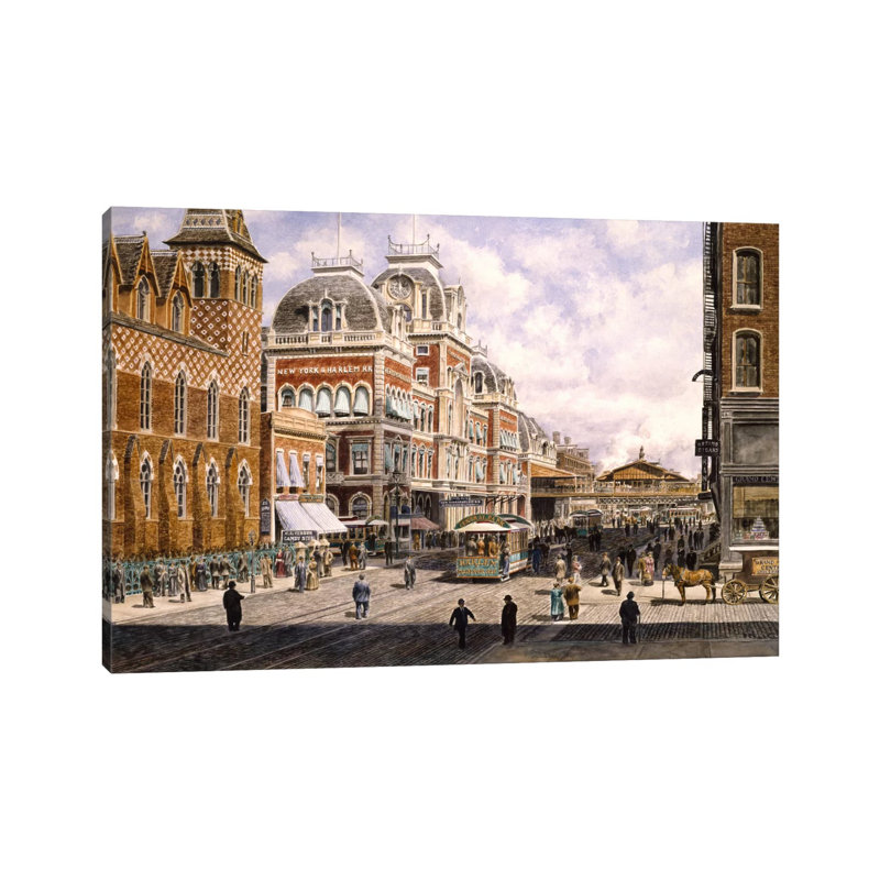 New York: Central Station by Stanton Manolakas - Wrapped Canvas Painting