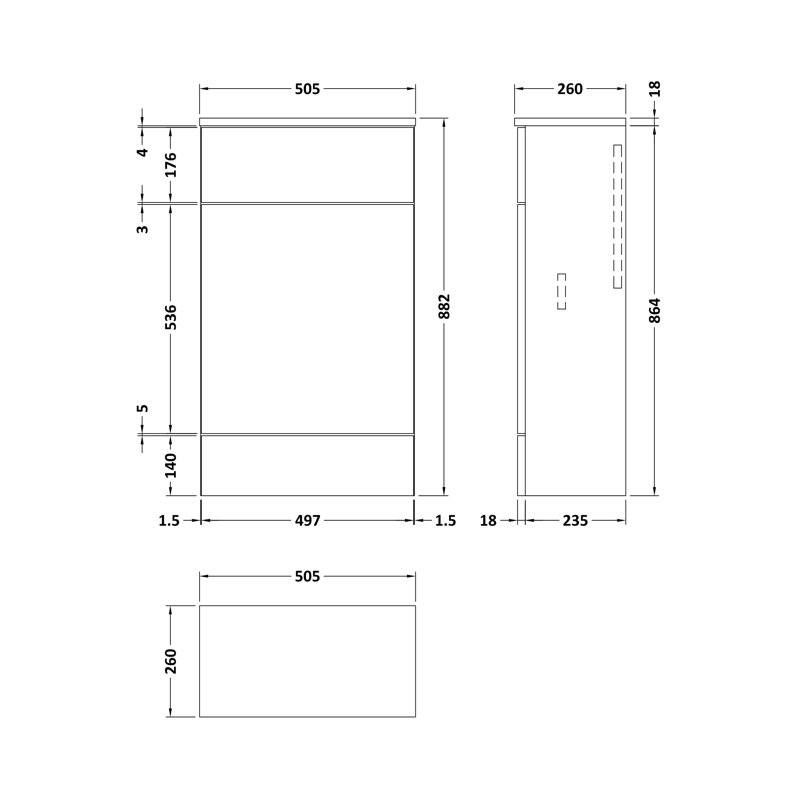 Fusion Freestanding Bathroom Storage Cabinet
