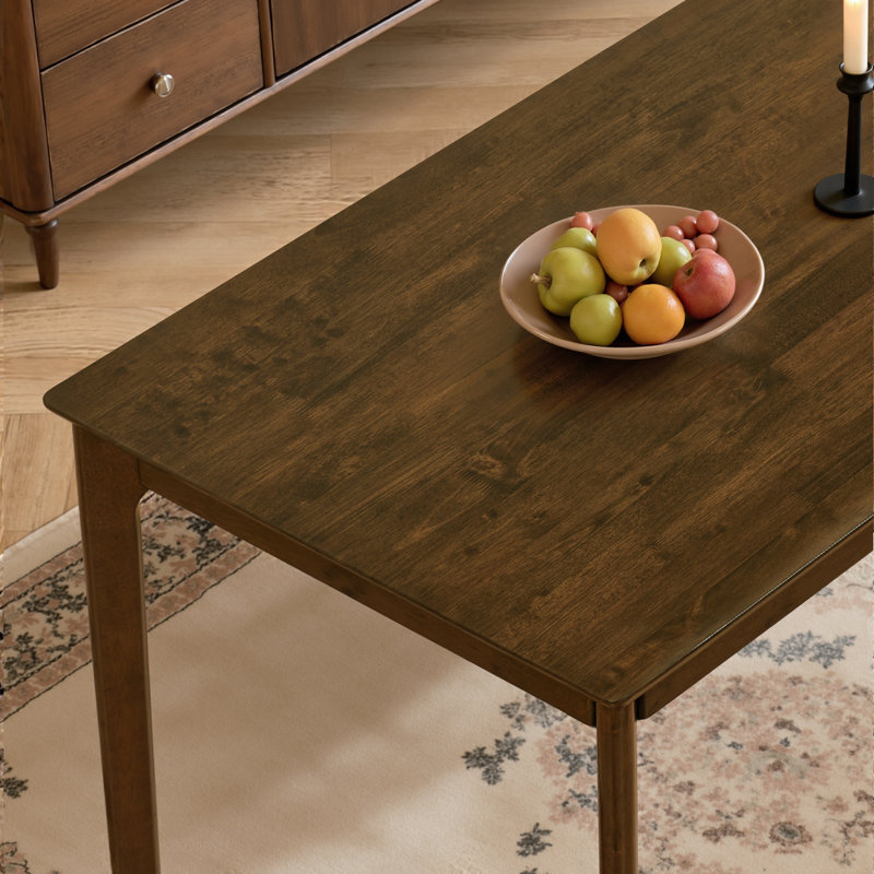 Momordique Modern Farmhouse Square Table, Cozy Wooden Dining Table for 1-2 Persons, Ideal for Small Kitchen & Dinner Spaces