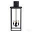 30 po (H) 1 lumière murale d'extérieur noire 4 lumières, appliques murales résistantes aux intempéries pour porche, jardin, patio (sans ampoules)
