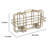 Decorative Candle Holder With Glass And Gold Open Geometric Frame
