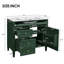 Meuble-lavabo simple 36 po - lavabo supérieur + rangement ambré 36 po