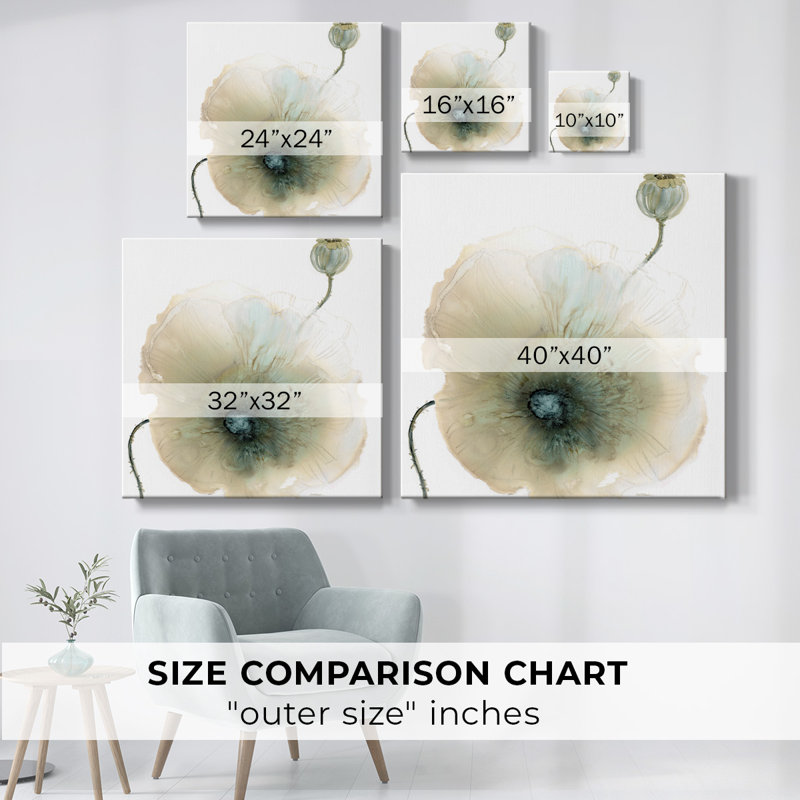" Iridescent Poppy II ", 40" H x 40" W x 1.5" D