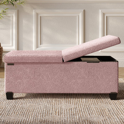 Vérrant Boucle Storage Ottoman Bench