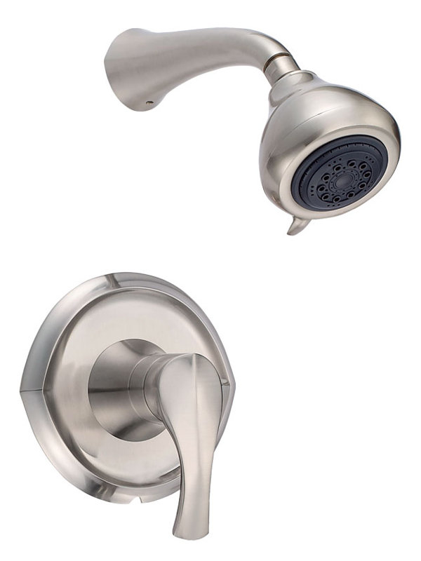 Robinet de douche thermostatique à inverseur Corsair, Chrome