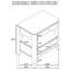 Table de chevet 2 tiroirs Maderia Noyer