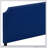 Blue Panel Bed with Scooped Headboard