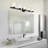Oslo 5 - Light Dimmable LED Matte Black Vanity Light