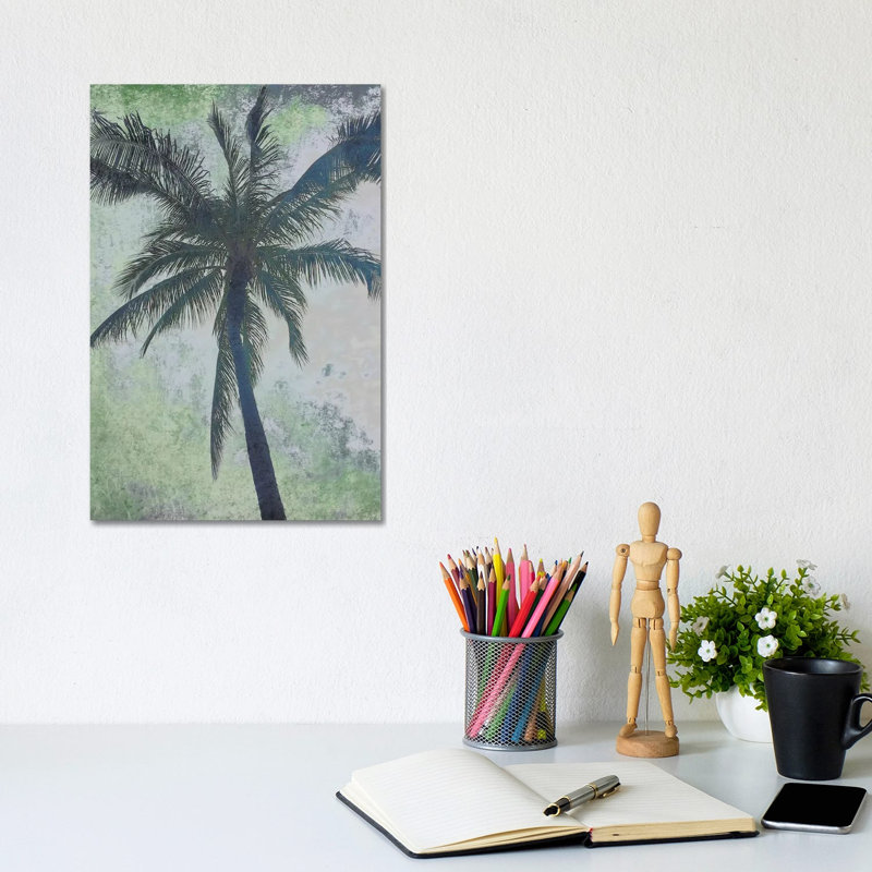 Blue Beach Palms III by Irena Orlov - 1 Piece Wrapped Canvas Painting, 30.48cm H x 20.32cm W x 1.905cm D