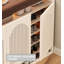 Range-chaussures autoportant à lattes ventilées en bois d'ingénierie avec rangement pour chaussures-133713064